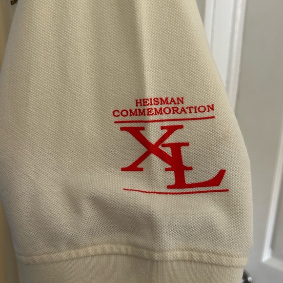 Tommy Hilfiger Pale Yellow Men's Polo with Embroidered Crest Heisman XL commemo - Picture 11 of 13